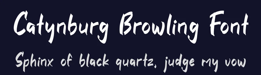 Catynburg Browling Font by perspectype — Script Handwritten Font — thumbnail 2