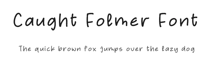 Caught Folmer Font by letterfabric — Script Handwritten Font