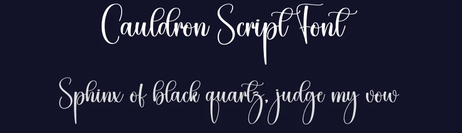 Cauldron Script Font by creativeletter — Script Handwritten Font — thumbnail 2