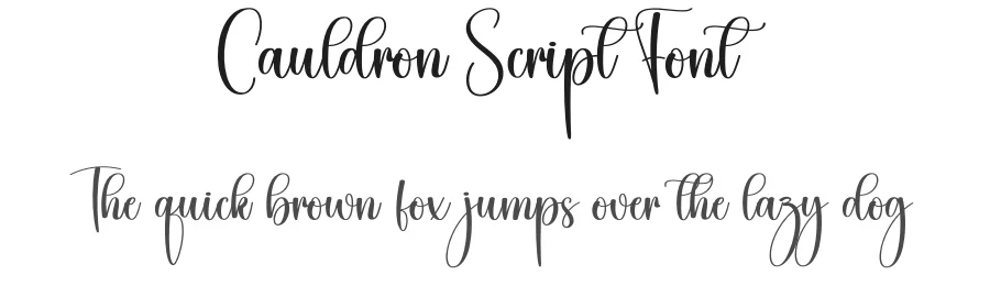 Cauldron Script Font by creativeletter — Script Handwritten Font