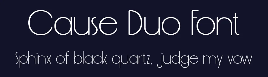 Cause Duo Font by roomspace.cl — Sans Serif Font — thumbnail 2
