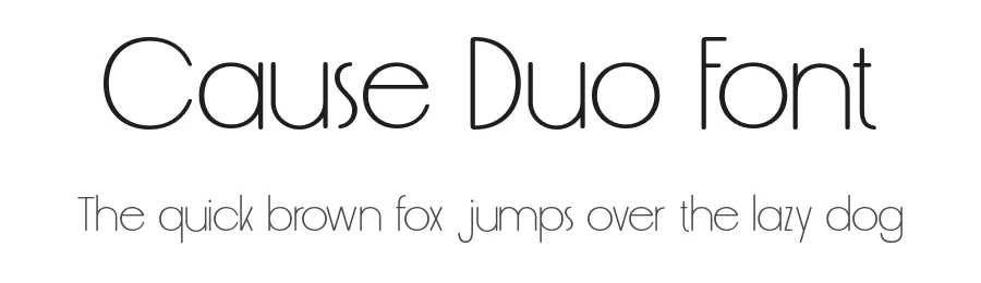 Cause Duo Font by roomspace.cl — Sans Serif Font