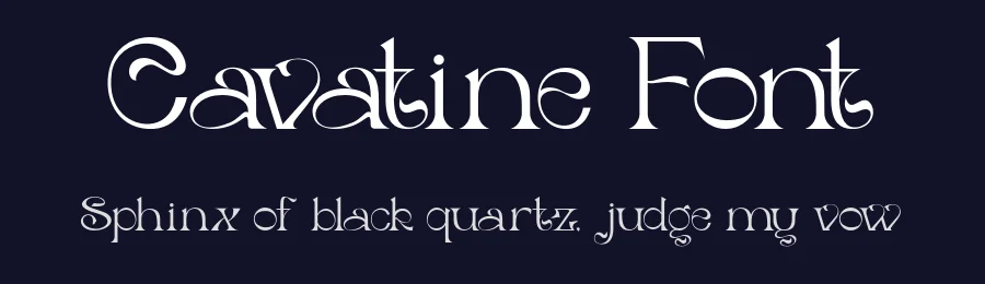 Cavatine Font by burntilldead — Display Font — thumbnail 2