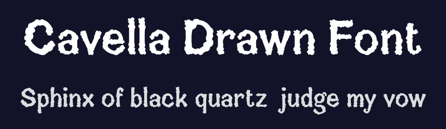 Cavella Drawn Font by craftsupplyco — Display Font — thumbnail 2
