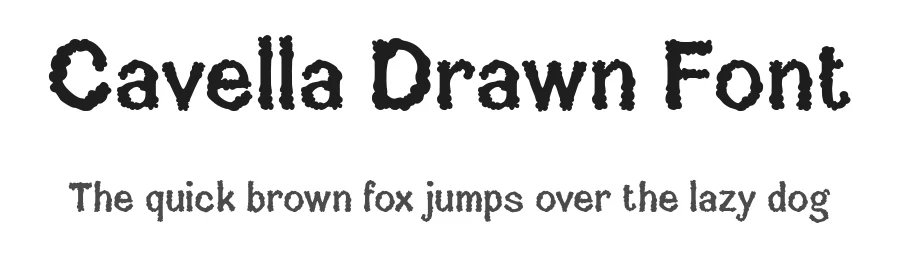 Cavella Drawn Font by craftsupplyco — Display Font