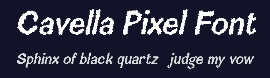 Cavella Pixel Font by craftsupplyco — Display Font — thumbnail 2