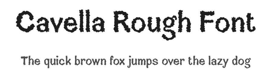 Cavella Rough Font by craftsupplyco — Display Font