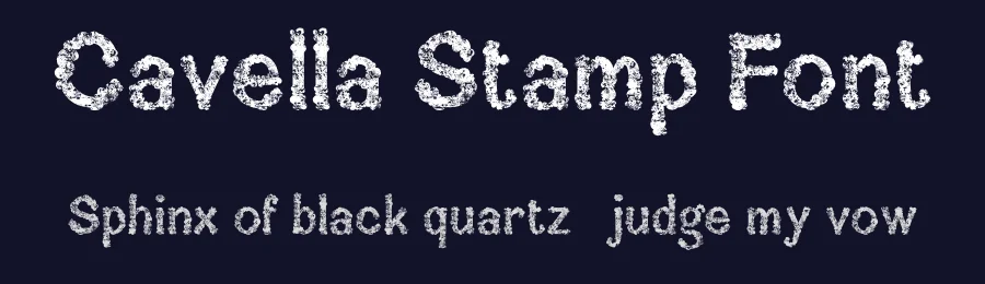 Cavella Stamp Font by craftsupplyco — Display Font — thumbnail 2