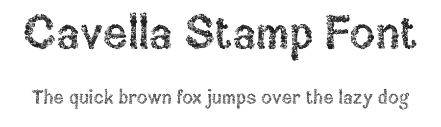 Cavella Stamp Font by craftsupplyco — Display Font