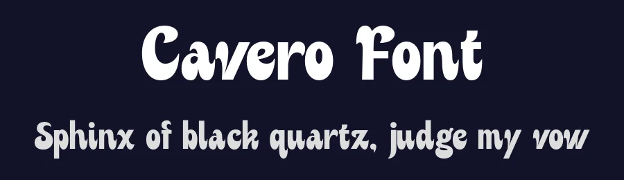 Cavero Font by roomspace.cl — Display Font — thumbnail 2