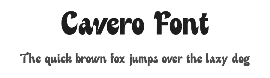 Cavero Font by roomspace.cl — Display Font