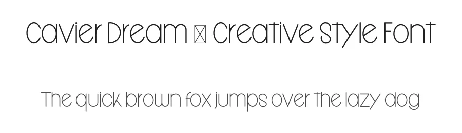 Cavier Dream – Creative Style Font by freshtypeink — Display Font
