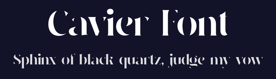 Cavier Font by Marvadesign — Display Font — thumbnail 2