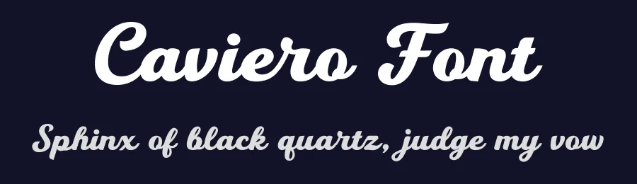 Caviero Font by jimtypestudio — Display Font — thumbnail 2