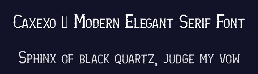 Caxexo – Modern Elegant Serif Font by AstutiStudio — Serif Font — thumbnail 2