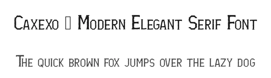 Caxexo – Modern Elegant Serif Font by AstutiStudio — Serif Font