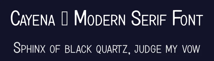 Cayena – Modern Serif Font by AstutiStudio — Serif Font — thumbnail 2