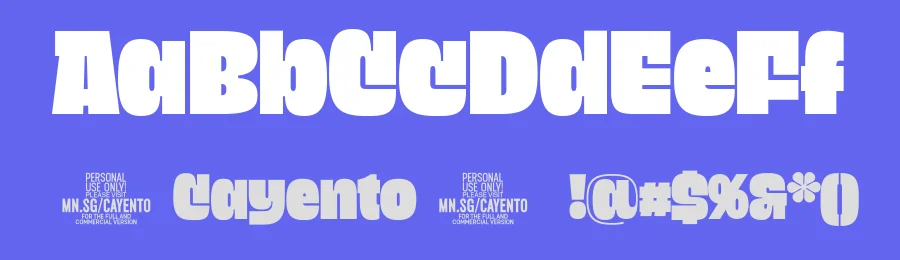 Cayento Display Font by Mans Greback — Display Font — thumbnail 3