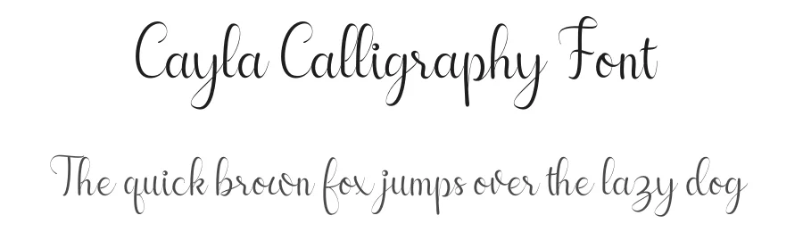 Cayla Calligraphy Font by letterenastudios — Script Handwritten Font