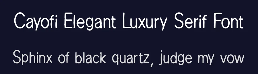 Cayofi Elegant Luxury Serif Font by AstutiStudio — Serif Font — thumbnail 2
