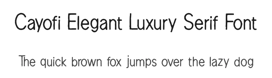Cayofi Elegant Luxury Serif Font by AstutiStudio — Serif Font