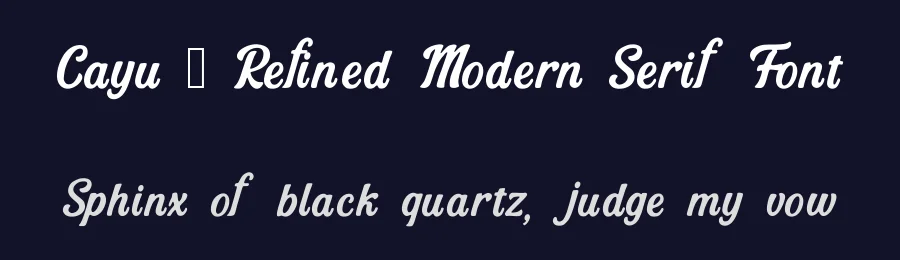 Cayu – Refined Modern Serif Font by AstutiStudio — Serif Font — thumbnail 2