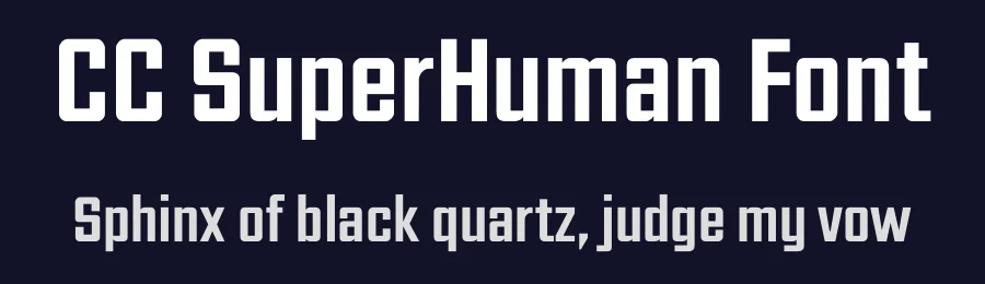 CC SuperHuman Font by hmeneses — Sans Serif Font — thumbnail 2