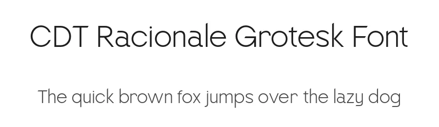 CDT Racionale Grotesk Font by Leandro Ferreira — Sans Serif Font