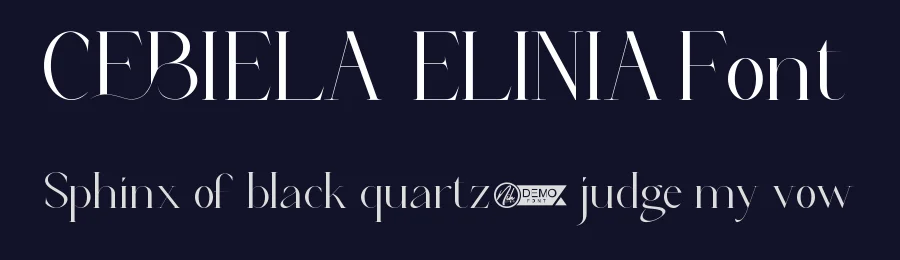 Cebiela Elinia Font by nihstudio — Display Font — thumbnail 2