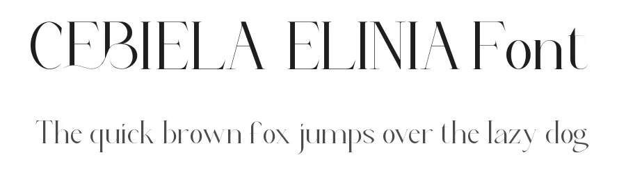 Cebiela Elinia Font by nihstudio — Display Font