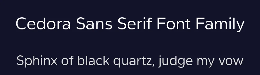 Cedora Sans Serif Font Family by Lafontype — Sans Serif Font — thumbnail 2