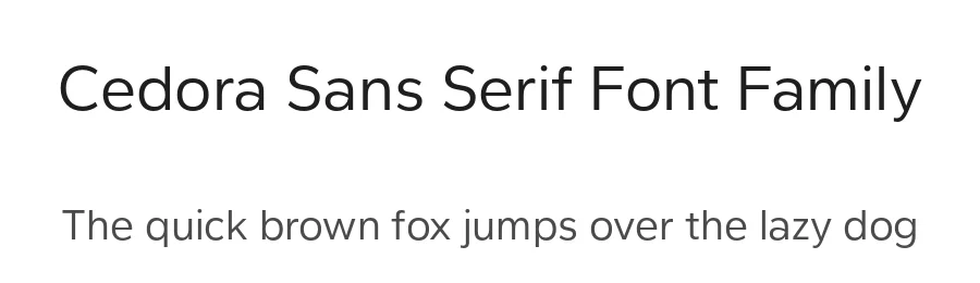 Cedora Sans Serif Font Family by Lafontype — Sans Serif Font