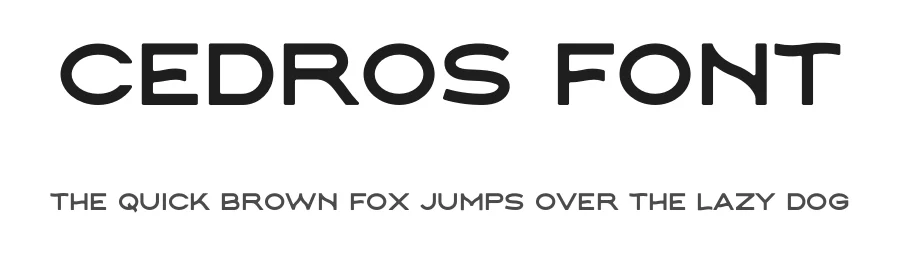 Cedros Font by Adam Nienow — Sans Serif Font
