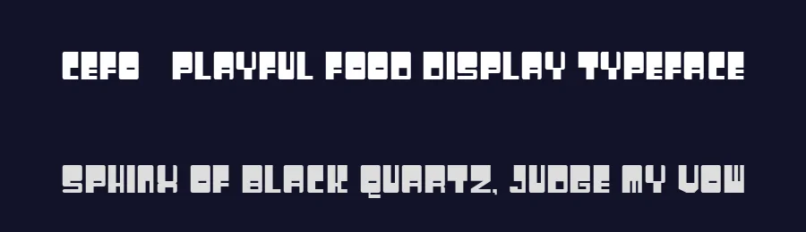 Cefo – Playful Food Display Typeface by Muctype — Decorative Font — thumbnail 2