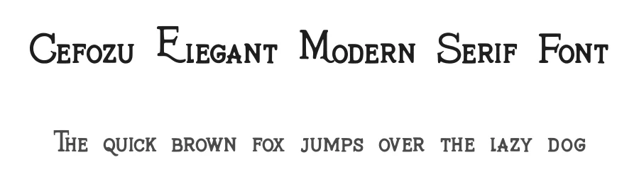 Cefozu Elegant Modern Serif Font by AstutiStudio — Serif Font