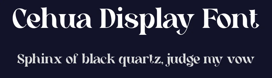 Cehua Display Font by mixjpg — Display Font — thumbnail 2