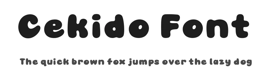 Cekido Font by bodig — Display Font