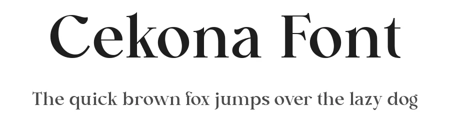 Cekona Font by Fontliner — Display Font