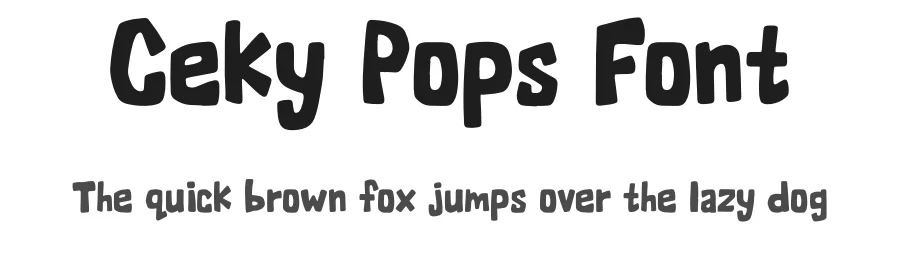 Ceky Pops Font by fontsider — Decorative Font