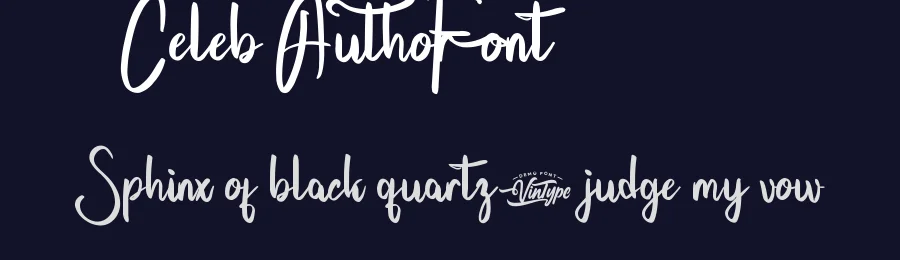Celeb Author Font by VinType — Script Handwritten Font — thumbnail 2