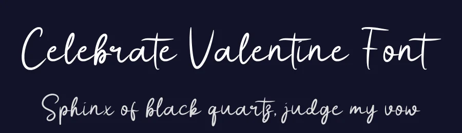 Celebrate Valentine Font by Funtype — Serif Font — thumbnail 2