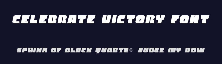 Celebrate Victory Font by RaisProject — Display Font — thumbnail 2