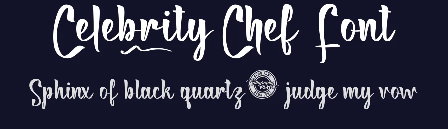 Celebrity Chef Font by CalligraphyFonts.net — Script Handwritten Font — thumbnail 2