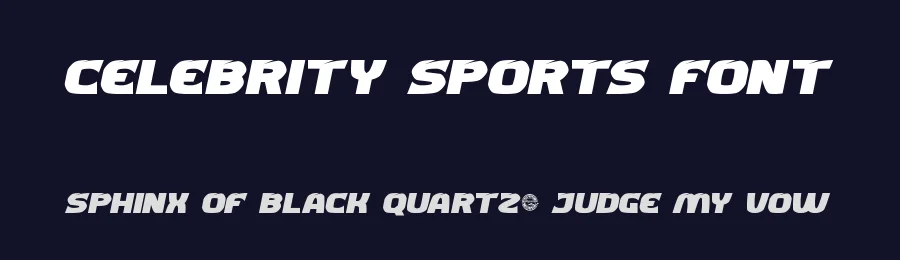 Celebrity Sports Font by CalligraphyFonts.net — Display Font — thumbnail 2