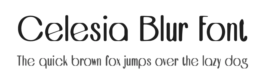 Celesia Blur Font by craftsupplyco — Display Font