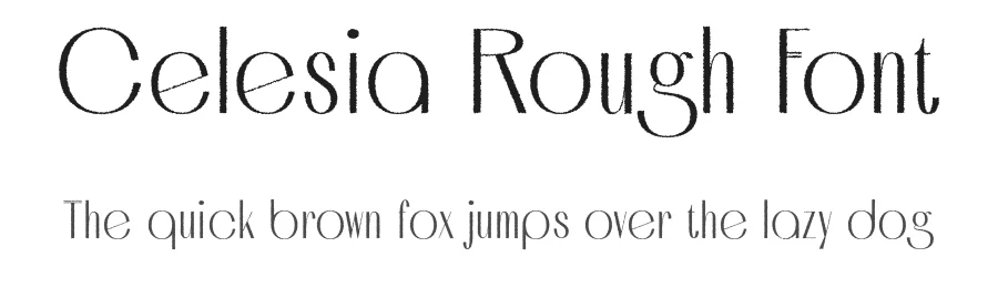 Celesia Rough Font by craftsupplyco — Sans Serif Font