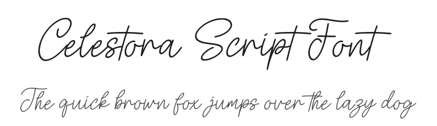 Celestora Script Font by Funtype — Serif Font