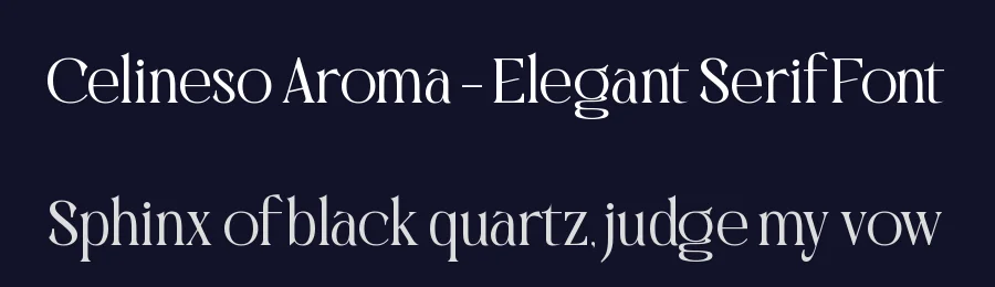 Celineso Aroma – Elegant Serif Font by timelesstype.co — Display Font — thumbnail 2
