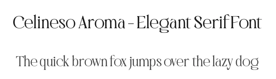 Celineso Aroma – Elegant Serif Font by timelesstype.co — Display Font
