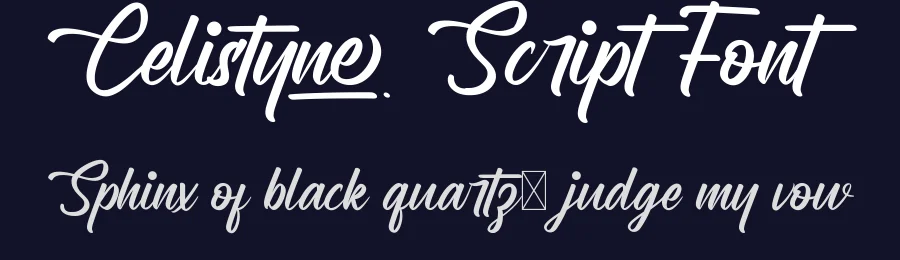 Celistyne Script Font by CalligraphyFonts.net — Script Handwritten Font — thumbnail 2